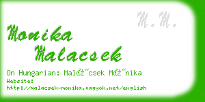 monika malacsek business card